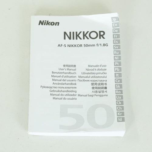 Nikon Lens (Single Focus) Af-S Nikkor F/1.8G F