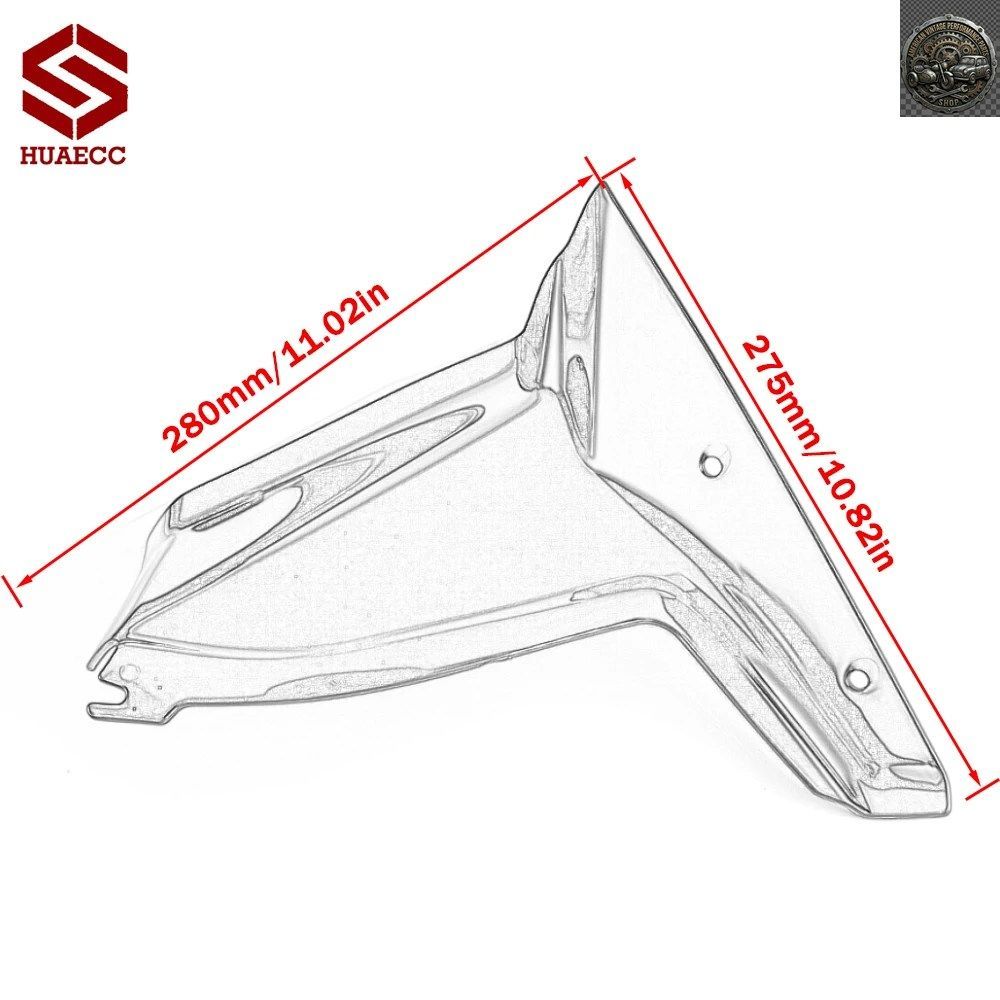 No Brand Others Motorcycle Side Wind Deflector Windscreen Windshield Yamaha