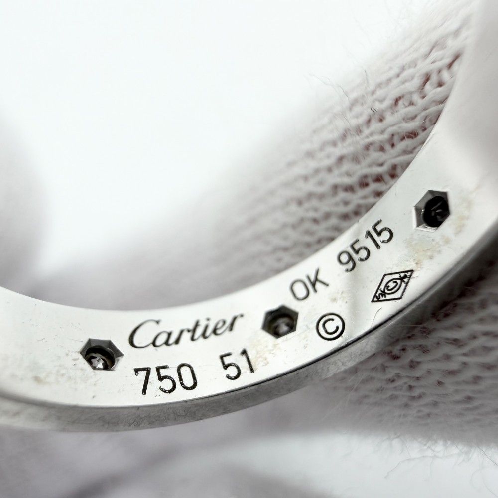Cartier Ring 8P 18 Wg Au750 51 K18 11 B4050651 4.5G