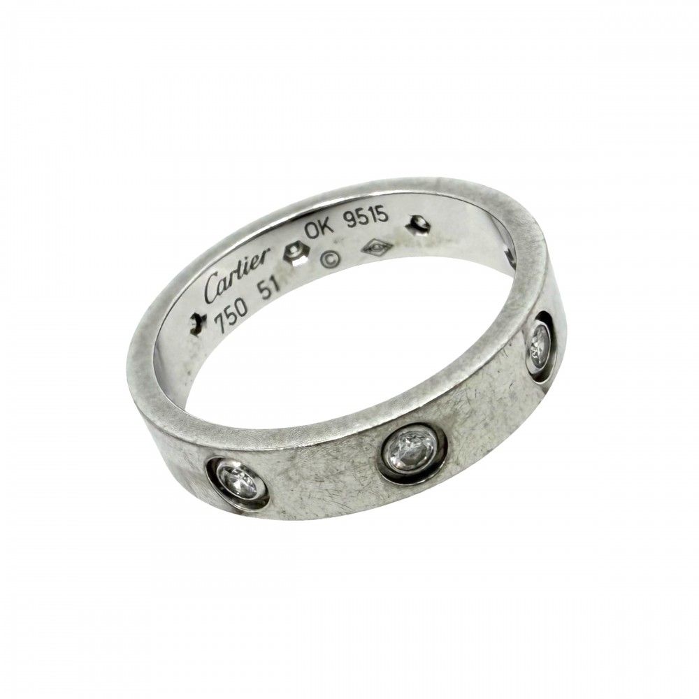 Cartier Ring 8P 18 Wg Au750 51 K18 11 B4050651 4.5G