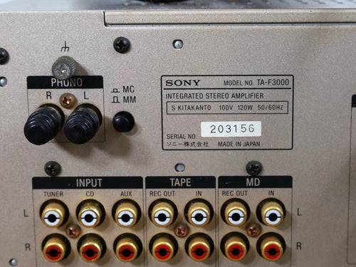 Premium Amplifier Sony Ta-F3000