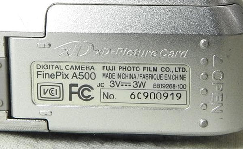 Fujifilm Compact Digital Cameras Finepix A500