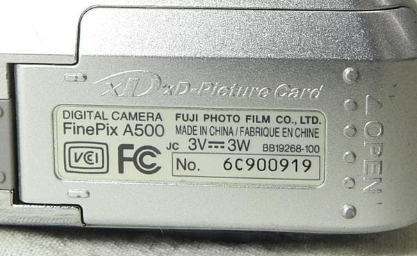 Fujifilm Compact Digital Cameras Finepix A500