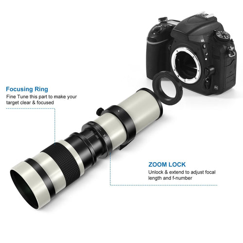 Lens (Single Focus) Nikkor For 420-800Mm F/8.3 F- D5500 D3300 D3200 D5300 D3400
