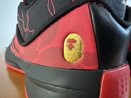 A Bathing Ape Sneakers Adidas Bape Dame 9 Red/