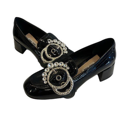 Miu High Heel Pumps 34 1/2( 21.5Cm) 101Sh-2445