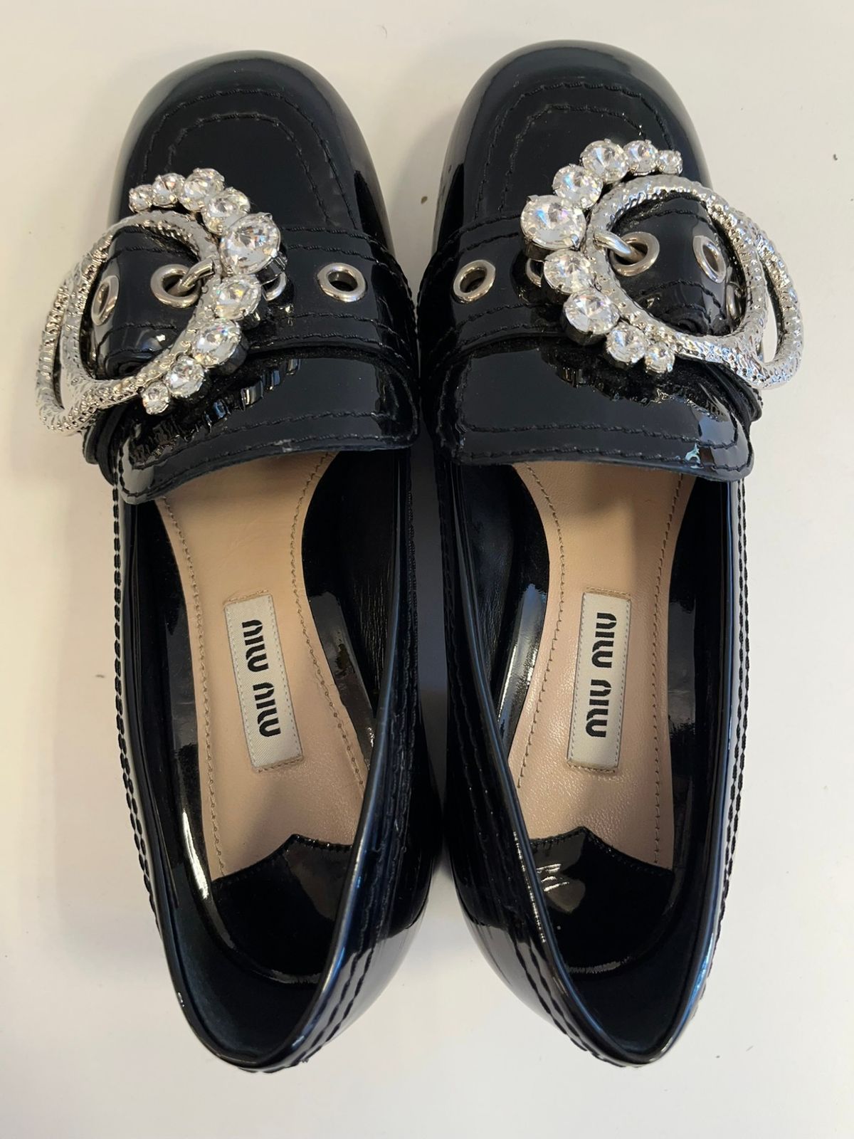Miu High Heel Pumps 34 1/2( 21.5Cm) 101Sh-2445