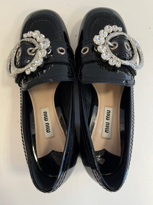Miu High Heel Pumps 34 1/2( 21.5Cm) 101Sh-2445