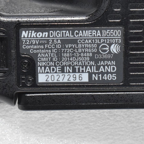 Nikon Digital Slrs Wi-Fi D5500