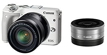 Digital Slr Canon Eos M3 Ef-M18-55Mm F3.5-5.6 Is Stm Ef-M22Mm F2 Eosm3Wh-Wlk