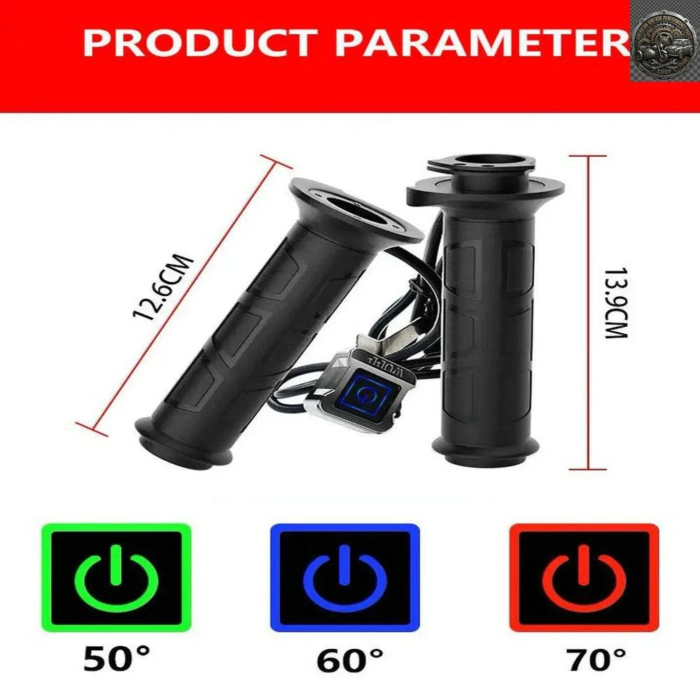 No Brand Others 1 Pair Motorcycle Heated Hand Grips Atv Handlebar Heater Handle