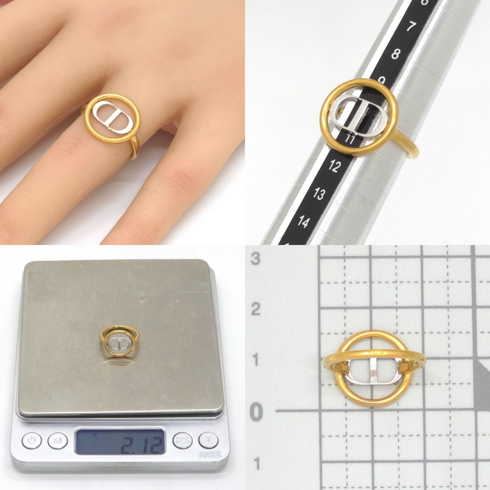 Christian Dior Ring 30 S 10.5 Cd 2.12G