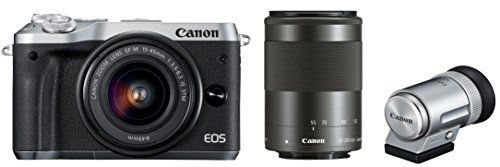 Digital Slr Canon Eos M6 Evf Ef-M15-45Mm/Ef-M55-200Mm Eosm6Sl-Wzevfk