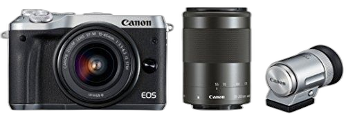 Digital Slr Canon Eos M6 Evf Ef-M15-45Mm/Ef-M55-200Mm Eosm6Sl-Wzevfk