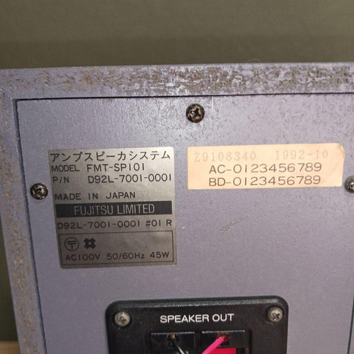Fujitsu Computer Speakers Fm Towns Fmt-Sp101
