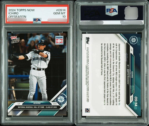 Mlb Psa10 2024 Topps Now Ichiro Os14