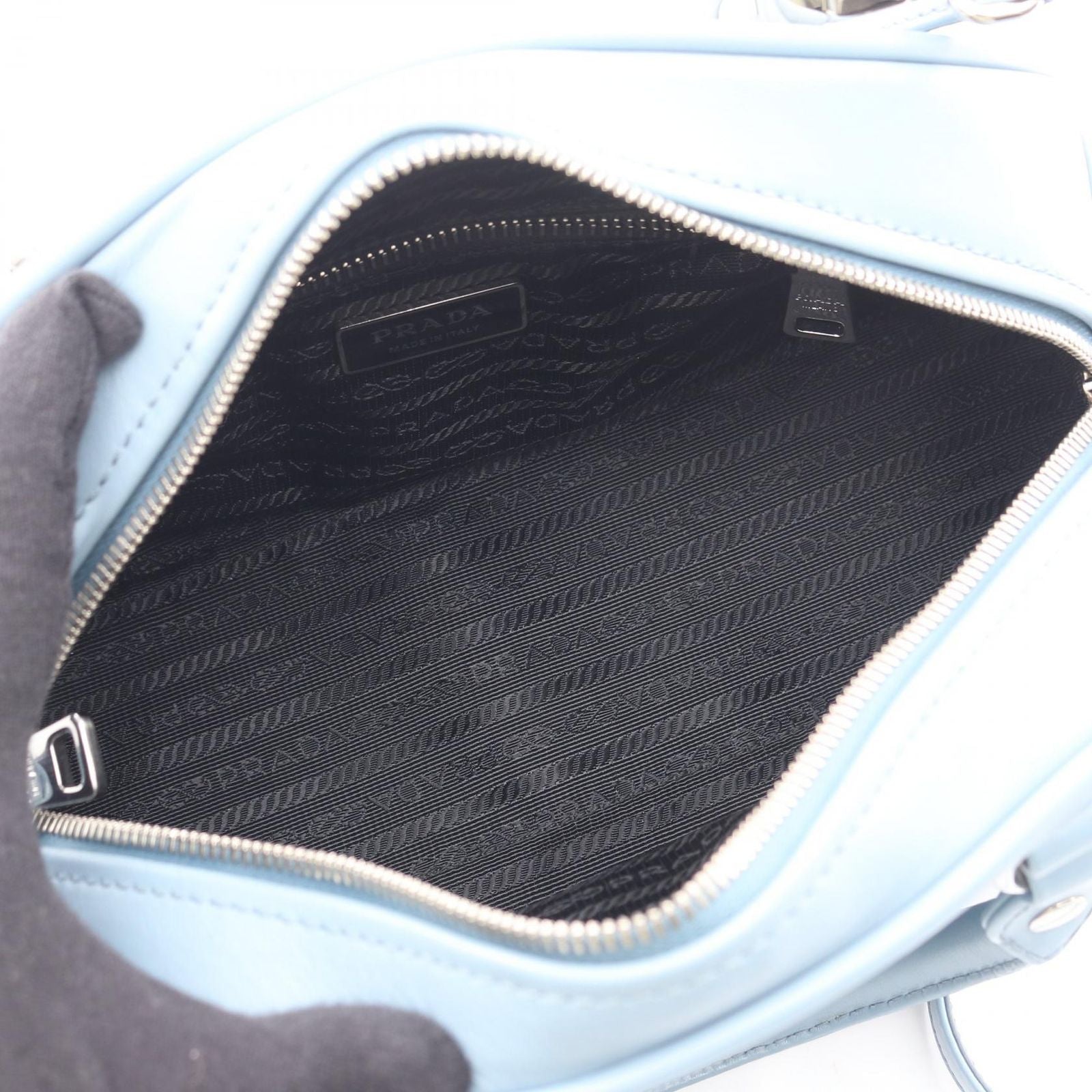 Prada Handbag Soft Calf 1Bb071 2Way Used A