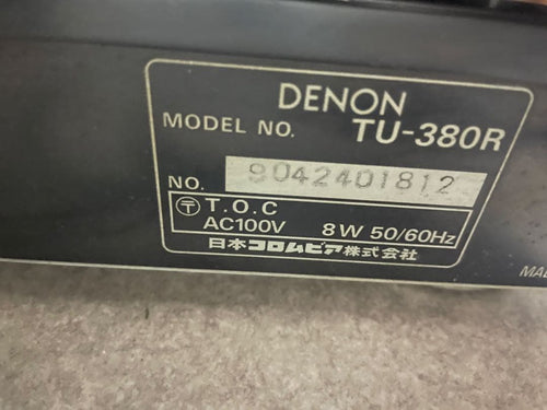 Denon Others Pma-390 Tu-380R