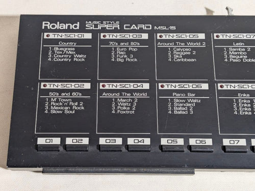 Roland Other Msl-15 Super Card