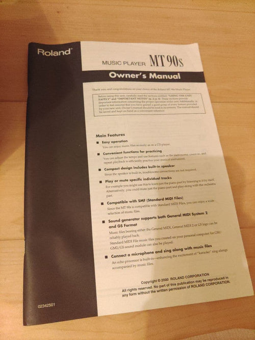 Roland Other Music Player Mt-90S