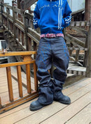 Other Archive Blue Star Script Stacked Denim
