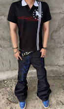 Other Archive Blue Star Script Stacked Denim