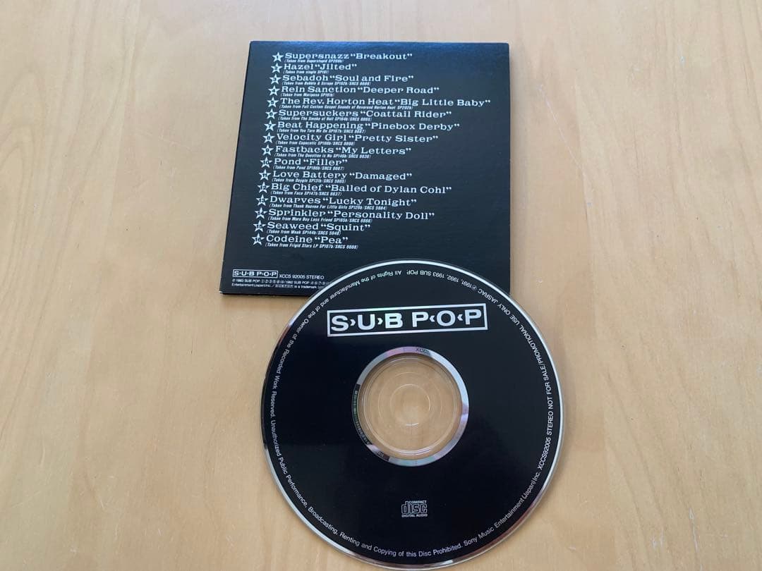 Sub Pop Overseas Music Cd