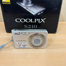 Nikon Compact Digital Camera (B) Coolpix S210 8.0 3 /9854