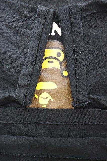 A Bathing Ape T -Shirt Milo On Head Tee Black L 260624