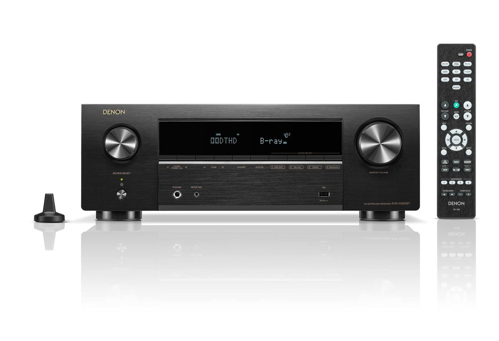 Av Amplifier Avr-X580Btk Earc Hd Hdr10+ Ultra 8K 5.2Ch Avr-X580Bt Denon