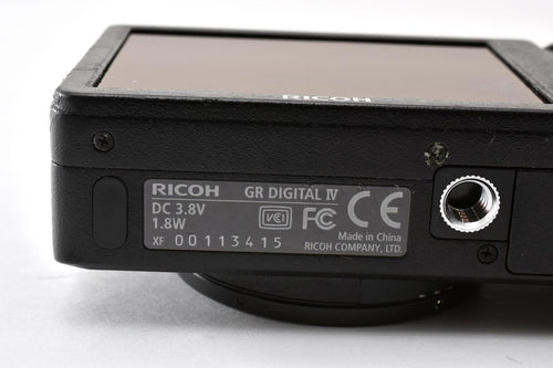 Ricoh Compact Digital Camera 3661 Gr Iv #2530