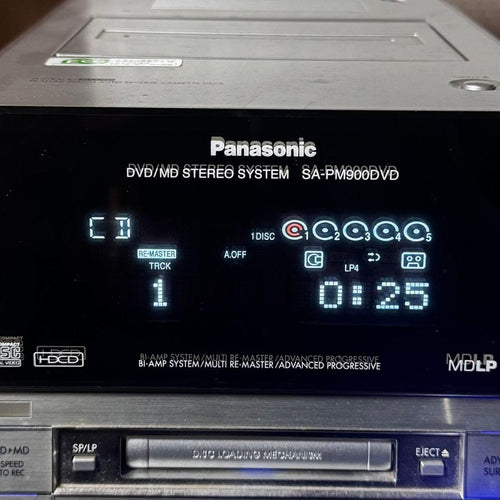 Panasonic Cd Md Cassette Deck Sc-Pm900Dvd Dvd/Cd/Md