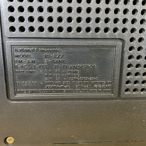 National Radios Radio Cassette Players 1973 No.7 Rf-877