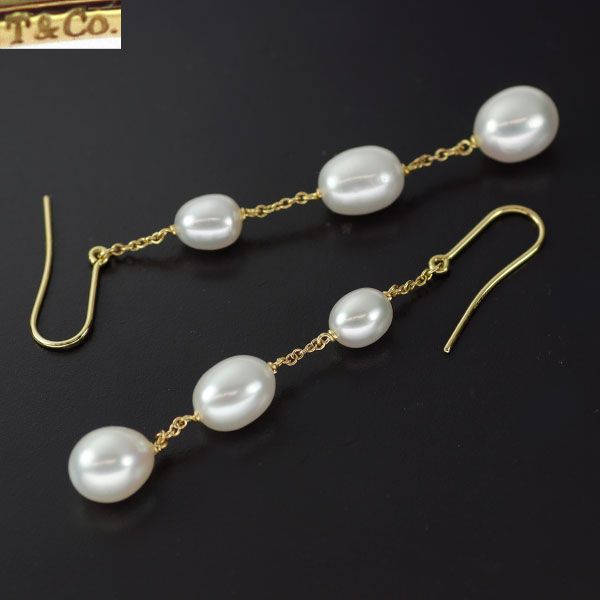 Tiffany Earrings (For Both Ears) K18Yg