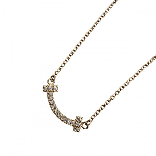 Tiffany Necklace T 18 Pg Au750 Tiffany&Co. K18 2.3G