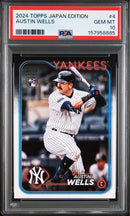 Mlb 2024 Topps Austin Wells Psa 10