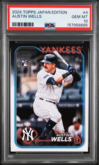 Mlb 2024 Topps Austin Wells Psa 10