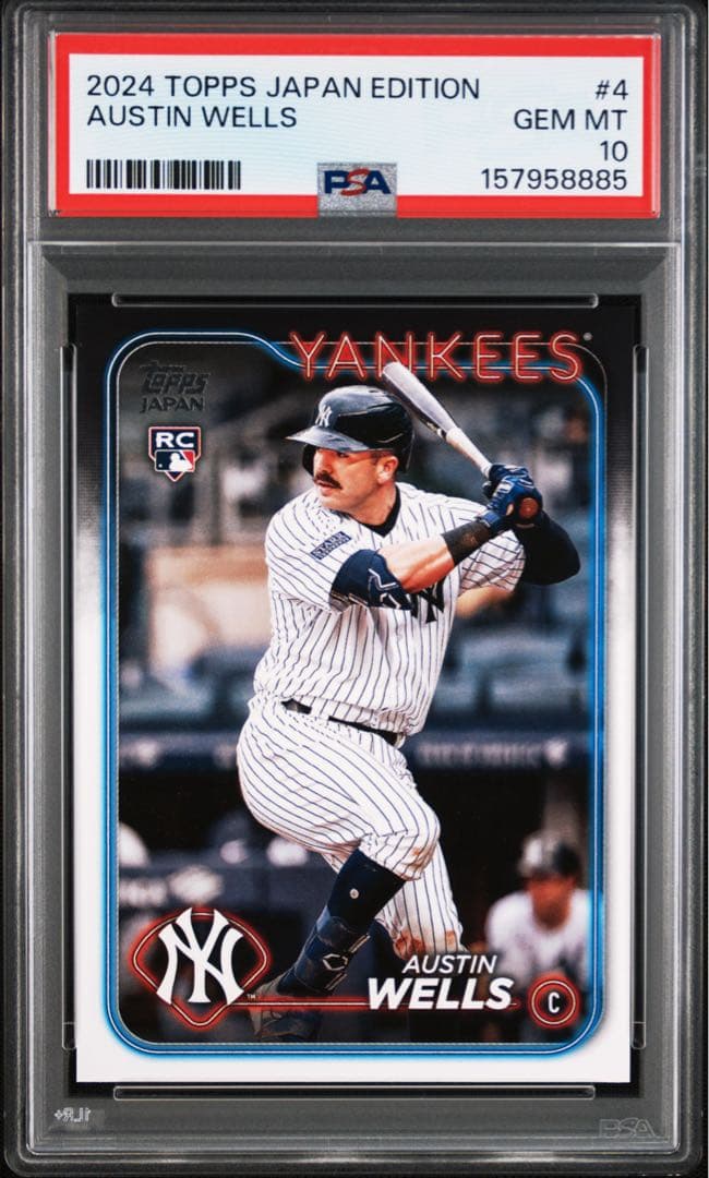 Mlb 2024 Topps Austin Wells Psa 10