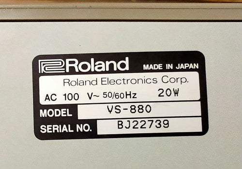 Roland Multitrack Recorders Mtr Vs-880 Zip