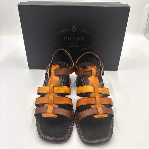 Prada Sandals 37 Brown Camel