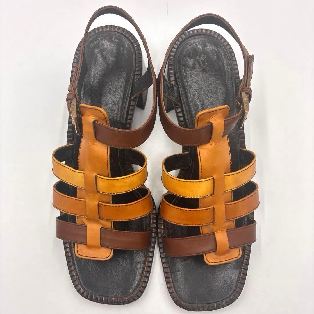 Prada Sandals 37 Brown Camel