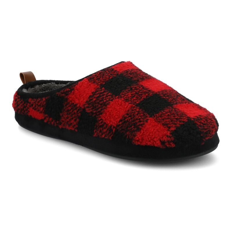Sandals Vance Co Roland Fleece Shearling Menslide Slippers Red