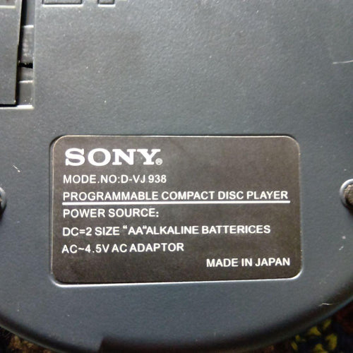 Sony Portable Cd Players D-Vj