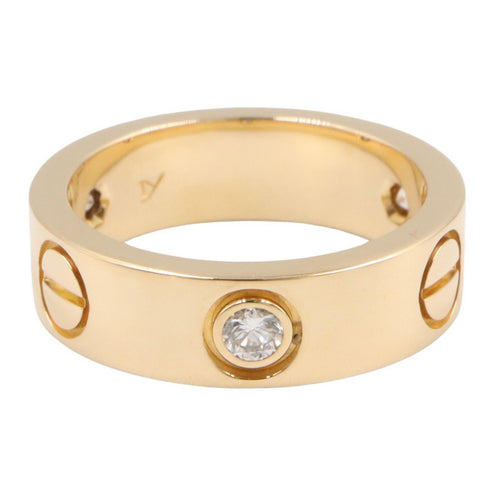 Cartier Ring 3Pd B4032400 K18 Used A