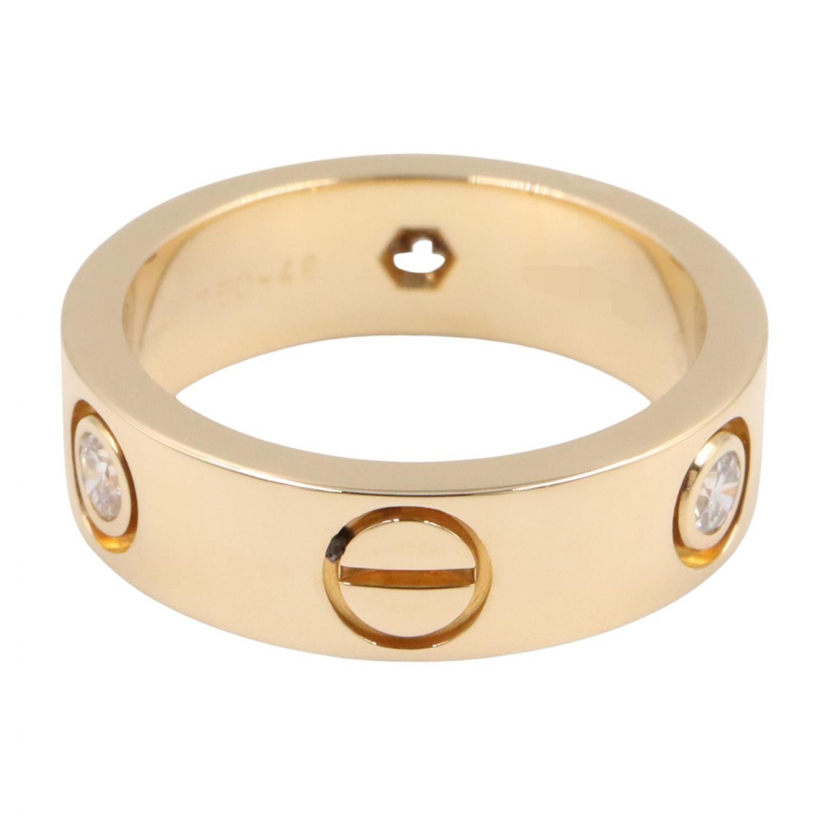 Cartier Ring 3Pd B4032400 K18 Used A