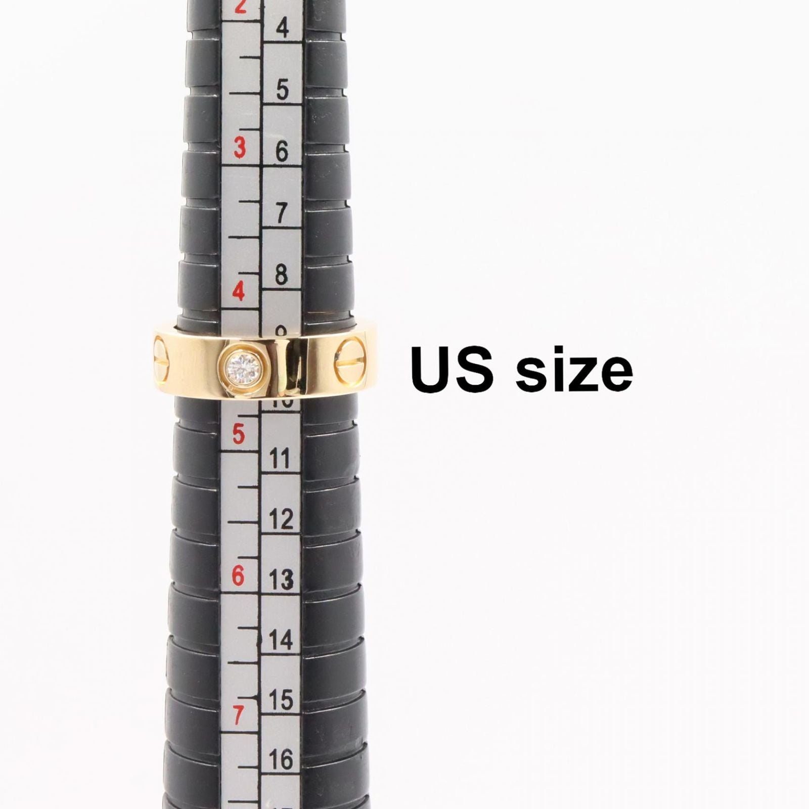 Cartier Ring 3Pd B4032400 K18 Used A