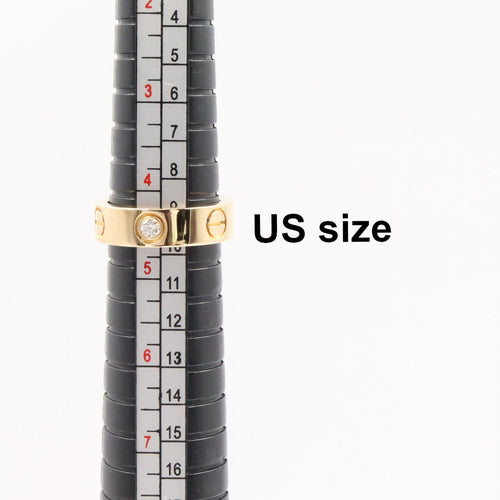 Cartier Ring 3Pd B4032400 K18 Used A