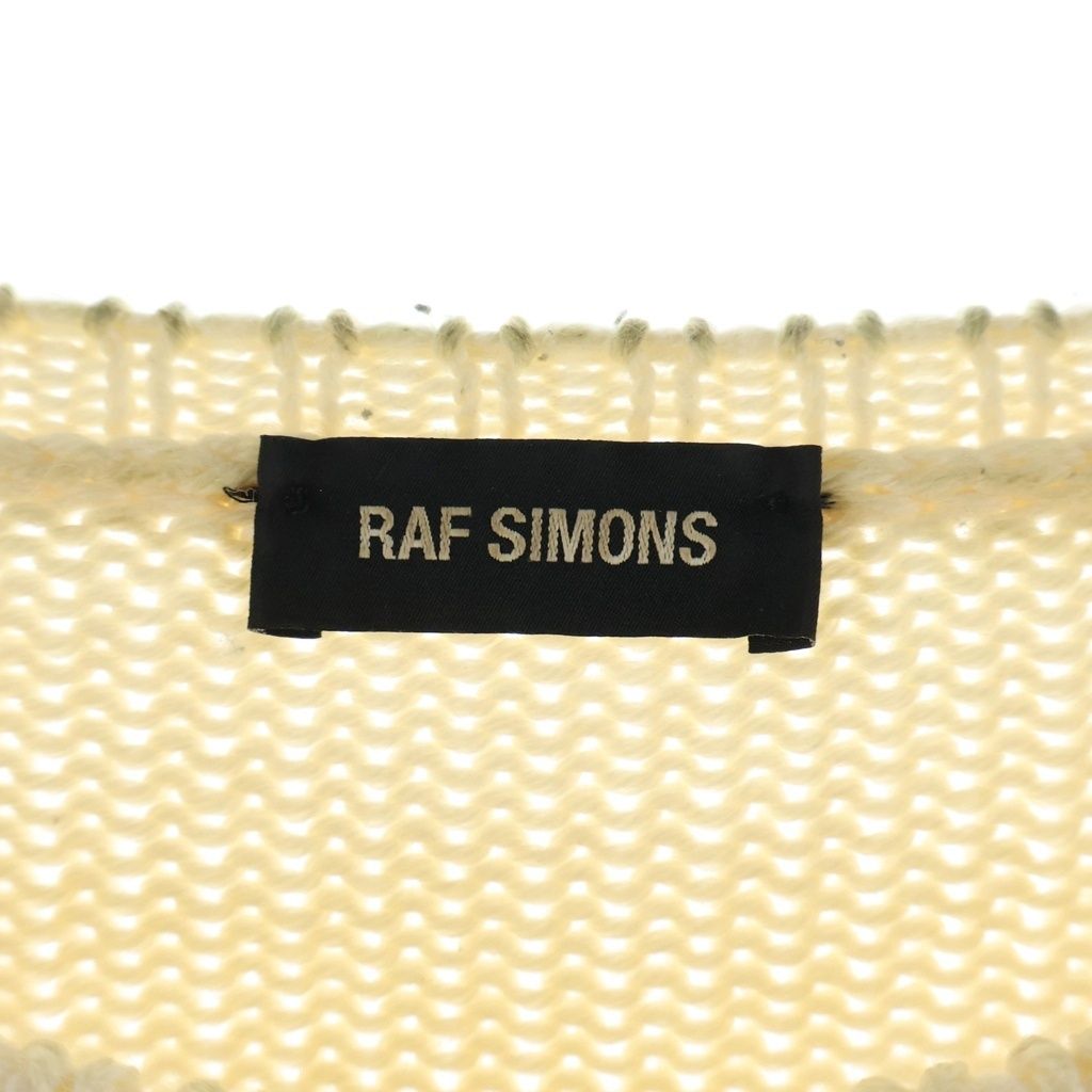 Raf Simons Knit Sweater Oversized Intarsia Pull Rs