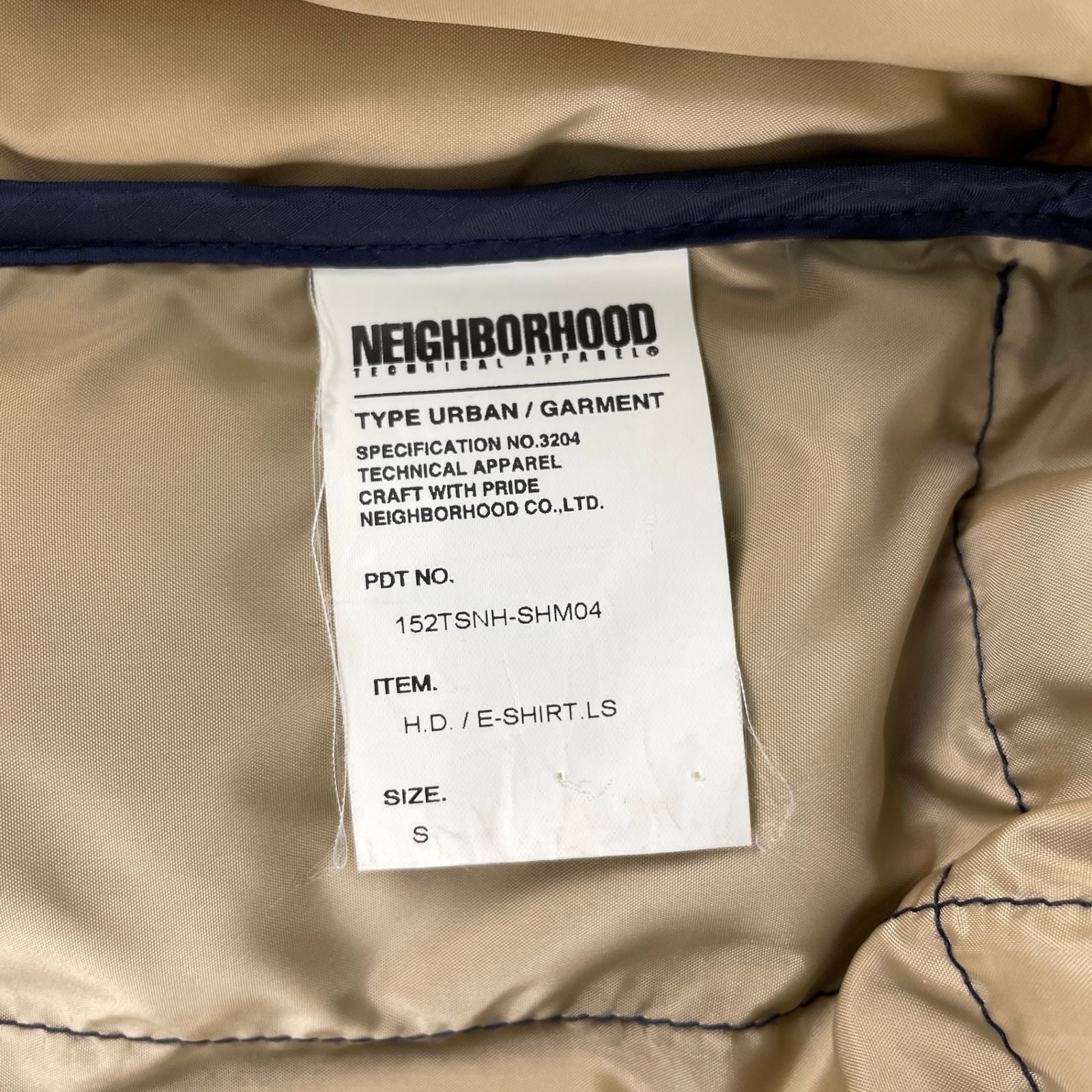 Neighborhood Down Jacket 15Aw 152Tsnh-Shm04 H.D. E-Shirt.L.S S