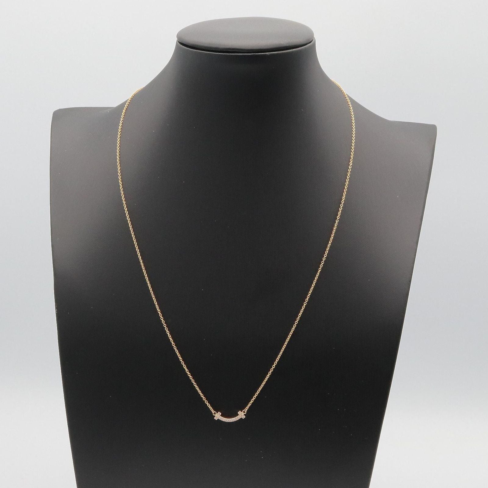 Tiffany Necklace Co T 62617772 40.5/45.5 K18Pg